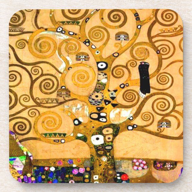 Posavasos Gustav Klimt Tree of Life (Frente)