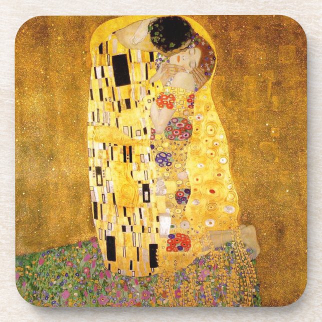 Posavasos Gustavo Klimt los prácticos de costa del beso (Frente)