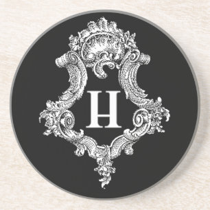 Posavasos H Monograma inicial
