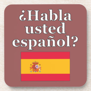 Posavasos ¿Hablas español? Bandera