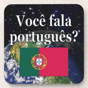 Posavasos ¿Hablas portugués? Tierra de bandera