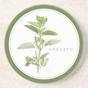 Posavasos HACER FRESCA OREGANO Ronda Sandstone Pascua + text