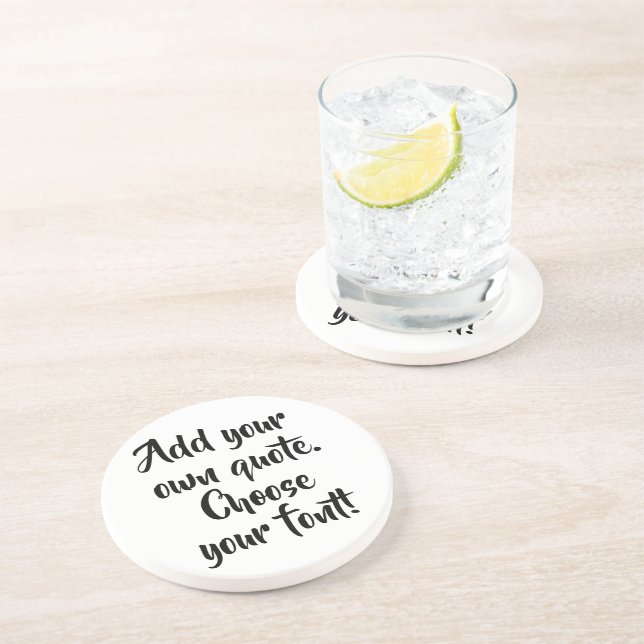 Posavasos Hacer que su oferta sea personalizada (Lado)