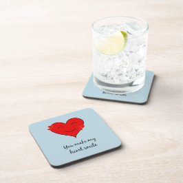 Posavasos Haces mi sonrisa cardíaca
