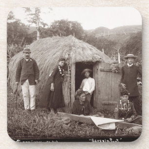 Posavasos Haciendo Tappa, un paño nativo, c.1875 (foto de l