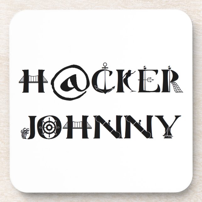 Posavasos hacker johnny (Frente)