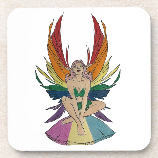 Posavasos Hada pansexual (Frente)