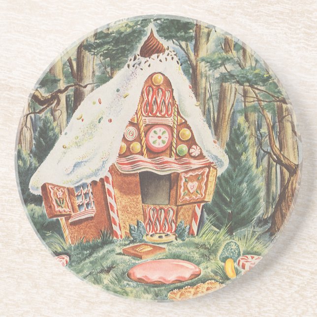 Posavasos Hadas de la India, Hansel y Gretel Candy House (Frente)