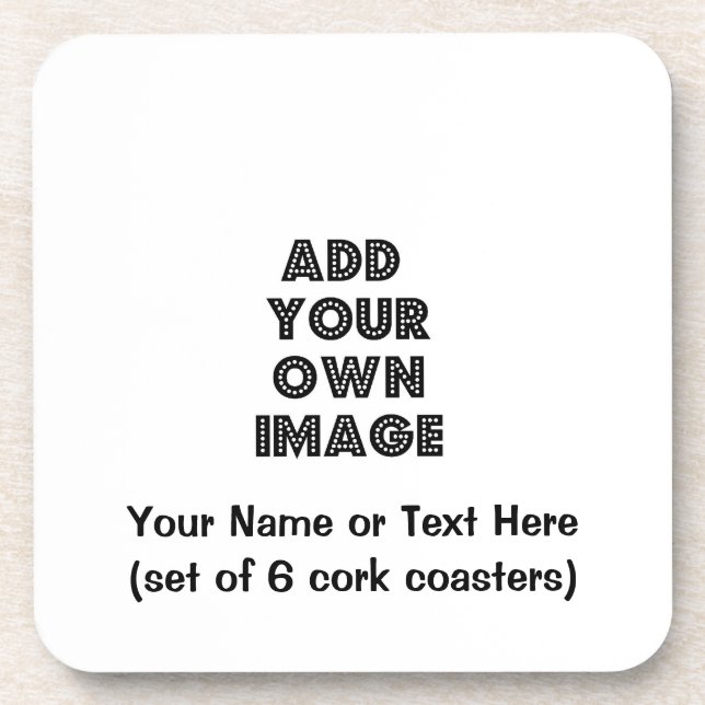 Posavasos ¡Haga sus propios prácticos de costa de encargo de (Frente)