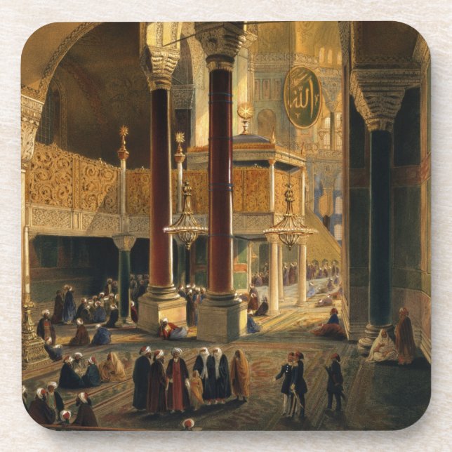 Posavasos Haghia Sophia, placa 8: la galería y el b (Frente)