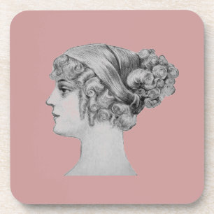 Posavasos Hairstyle vintage Cork Coaster