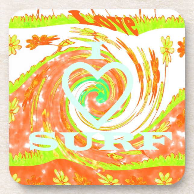 Posavasos Hakuna Matata Summer Baby Kids I Love Surfing..png (Frente)