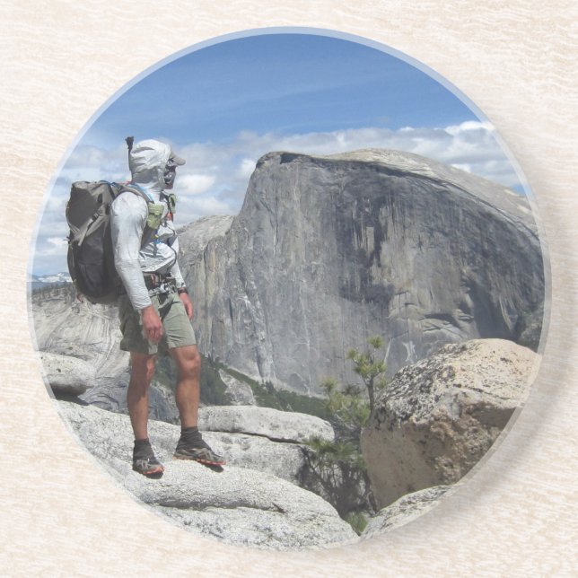 Posavasos Half Dome and Hiker from North Dome - Yosemite (Frente)