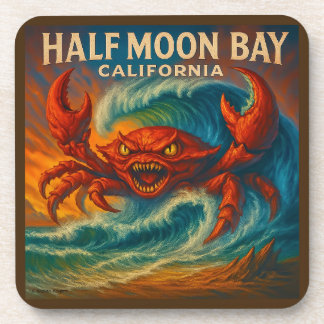 POSAVASOS HALF MOON BAY, CALIFORNIA 6-PIECE COASTER SET.  
