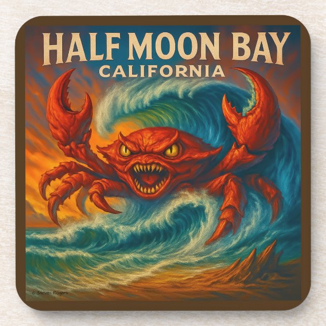 POSAVASOS HALF MOON BAY, CALIFORNIA 6-PIECE COASTER SET.   (Frente)