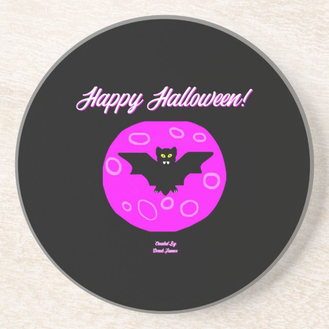 Posavasos Halloween Bat Sandstone Coaster (Frente)