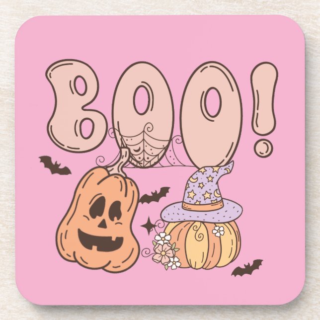 Posavasos Halloween Boo (Frente)