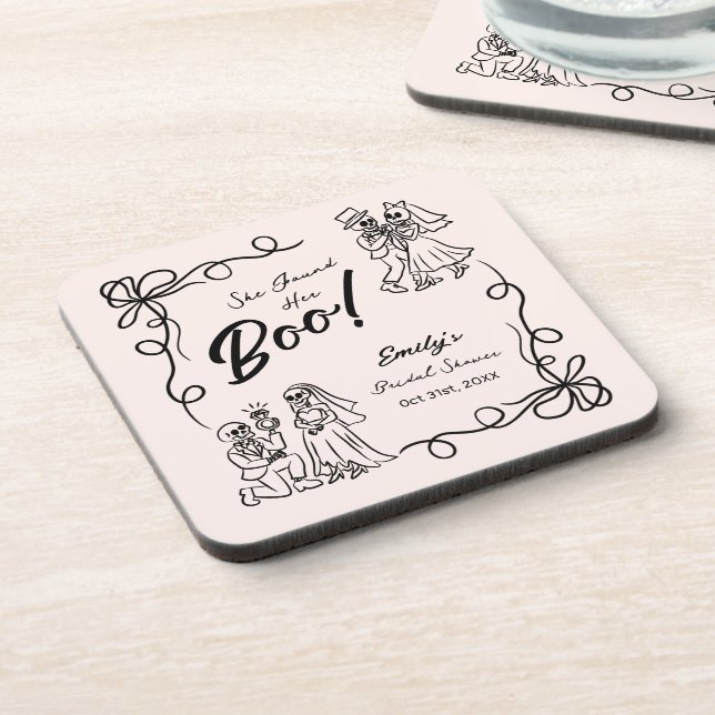 Posavasos Halloween Bridal Shower (Lado Izquierdo)