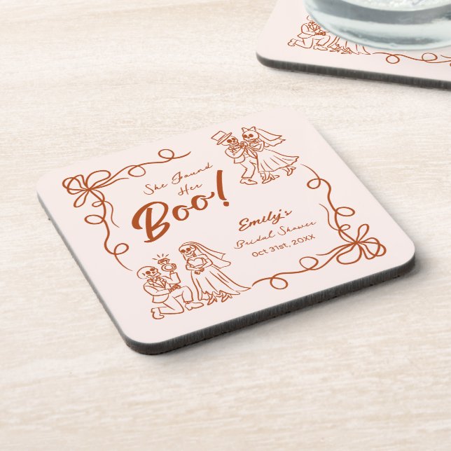 Posavasos Halloween Bridal Shower (Lado Izquierdo)