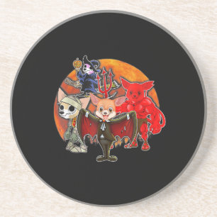 Posavasos Halloween Chihuahua Costume Mami Bruja malvada