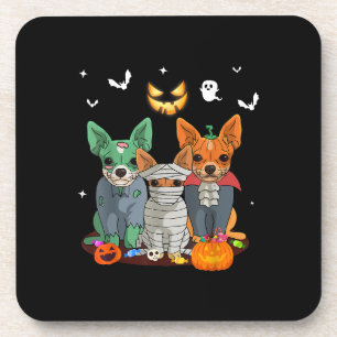 Posavasos Halloween Chihuahua Perro Perro Perro Perro lindo 