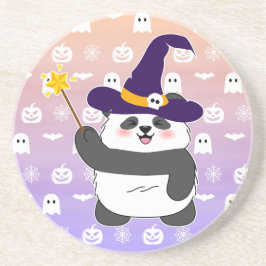 Posavasos Halloween Curte Baby Panda Witch Magic Wand