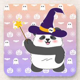 Posavasos Halloween Curte Baby Panda Witch Magic Wand