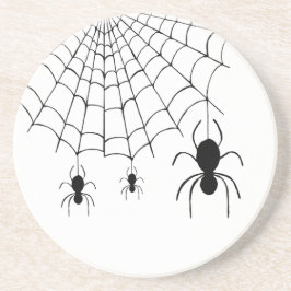 Posavasos Halloween de Araña Negra Cuta