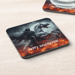 Posavasos Halloween de la muerte y la palma del mal
