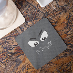 Posavasos Halloween espeluznante aterrador embrujado ojos de