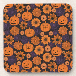 Posavasos Halloween floral