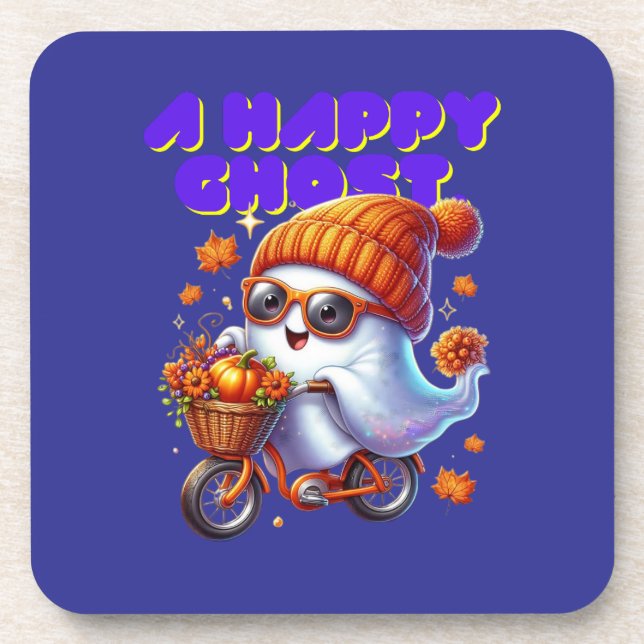 Posavasos Halloween Ghost Milk Tea Coaster (Frente)