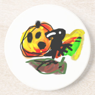 Posavasos Halloween raven
