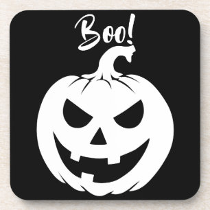 Posavasos Halloween Scary Face Jack-O-Lantern Personalizado