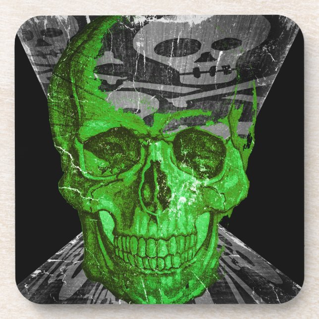 Posavasos Halloween Skull (Frente)