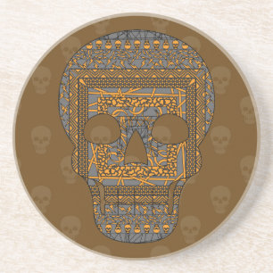 Posavasos Halloween Skull Coaster