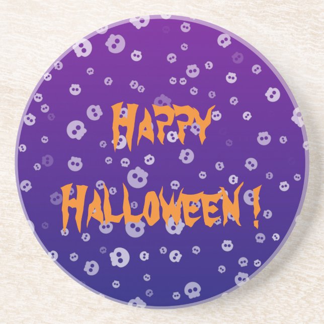 Posavasos Halloween Skulls (Frente)