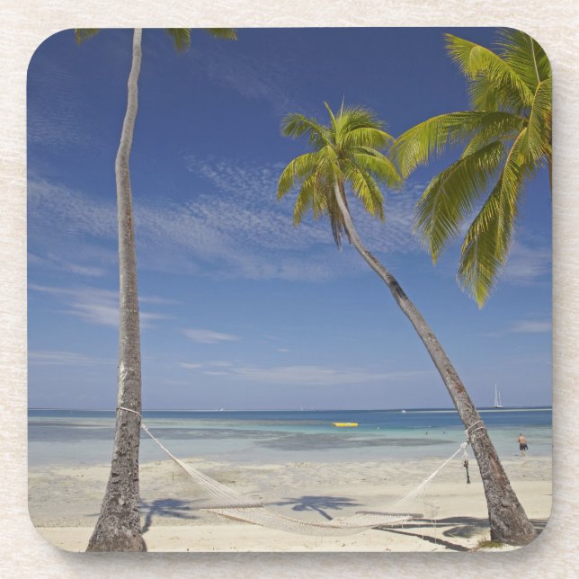 Posavasos Hamaca y palmeras, Plantation Island Resort (Frente)