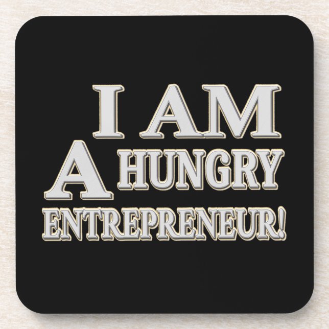 Posavasos "HAMBRE EMPRENDEDOR" Diseño Cuto. ¡Hazte con una e (Frente)