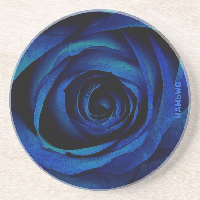 Posavasos HAMbWG Blue Rosa Drink Coaster (Frente)