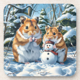 Posavasos Hamsters y Snowman