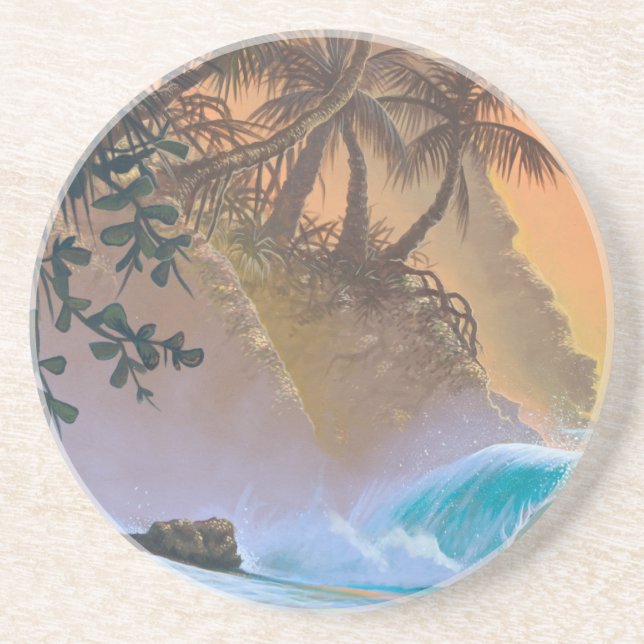 Posavasos Hanalei Bay Beach Surf (Frente)