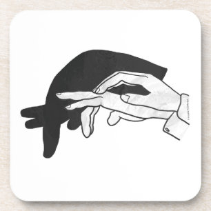 Posavasos Hand Silhouette Anteater