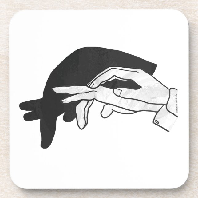 Posavasos Hand Silhouette Anteater (Frente)