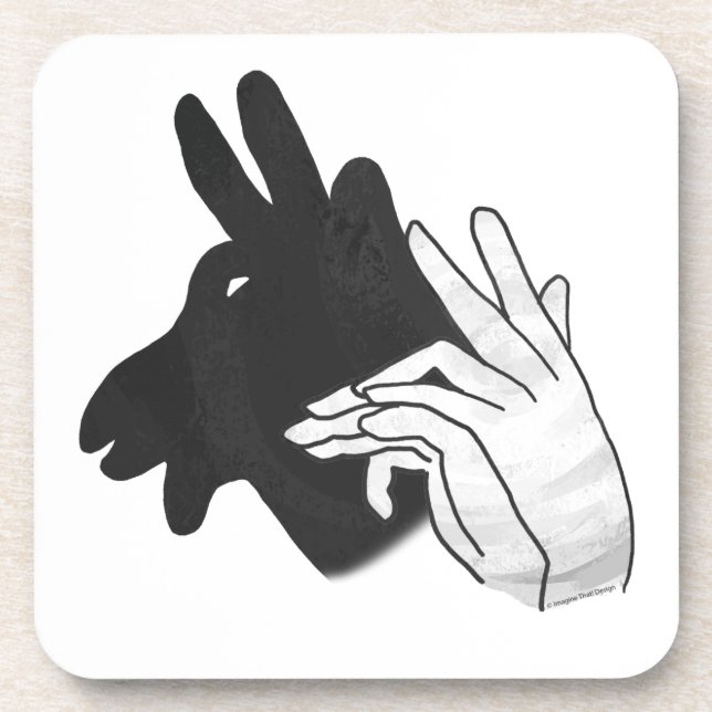 Posavasos Hand Silhouette Billy Goat (Frente)