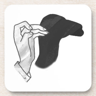 Posavasos Hand Silhouette Camel