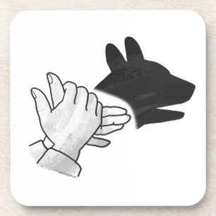 Posavasos Hand Silhouette Dog