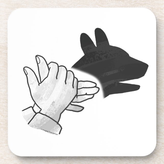 Posavasos Hand Silhouette Dog (Frente)
