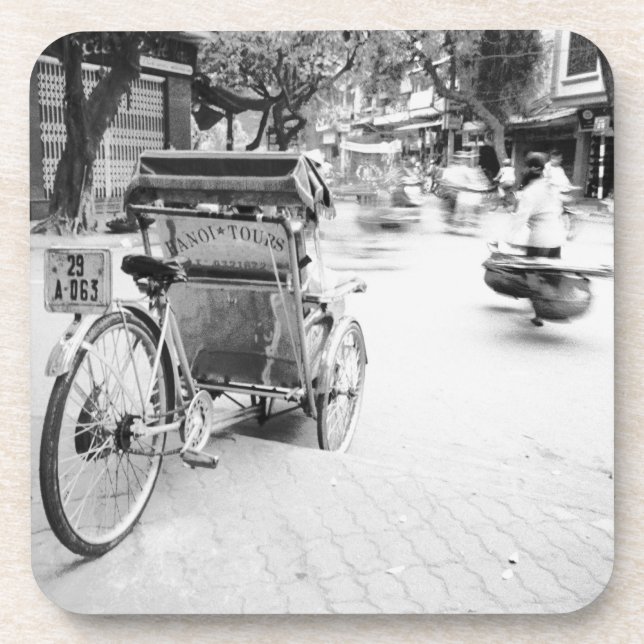 Posavasos Hanoi Vietnam, Cyclo en el Viejo Hanoi (Frente)