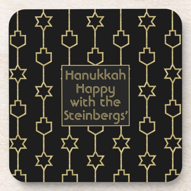 Posavasos Hanukkah Coasters Hanukkah Charms (Frente)
